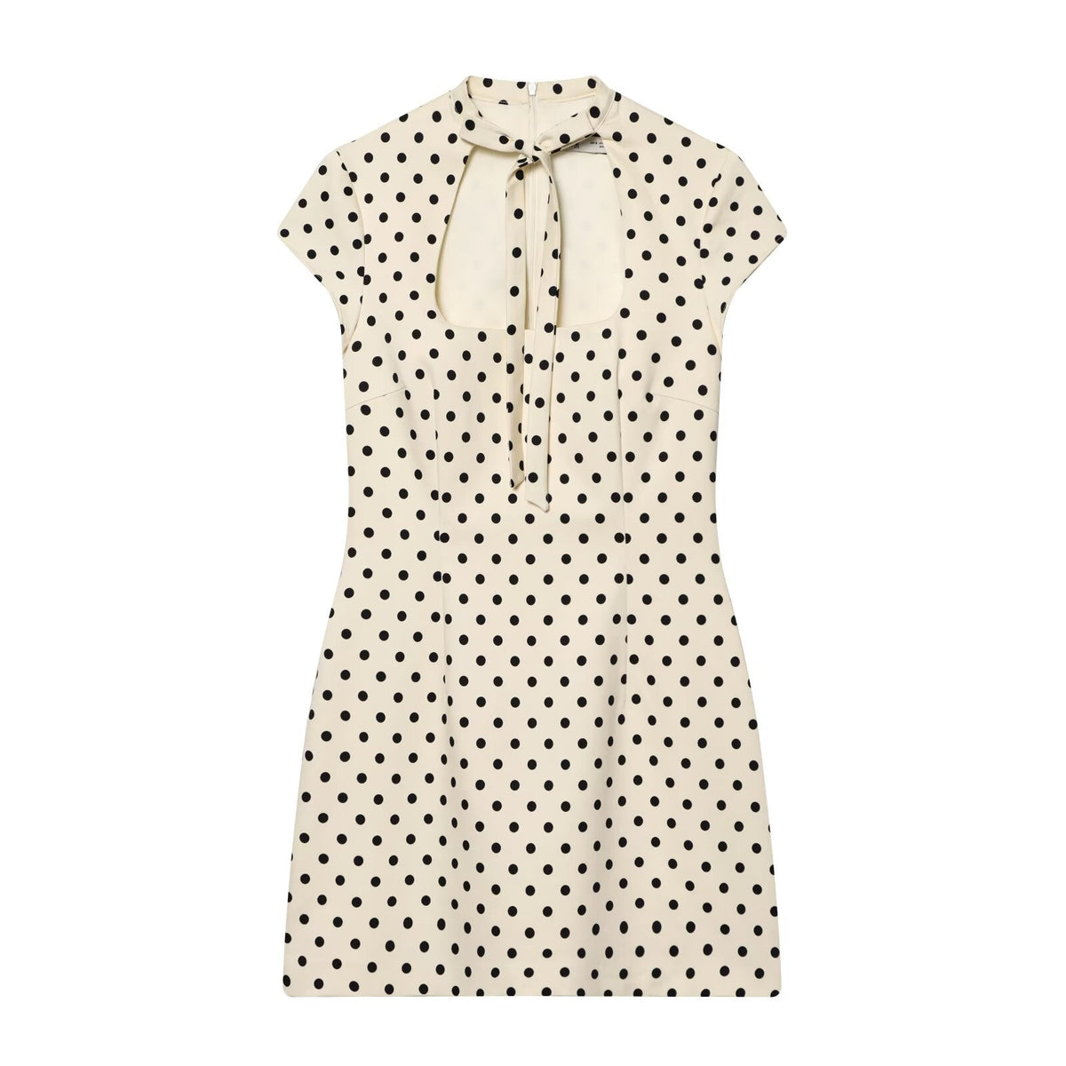 Women's bow decoration slim mini dress