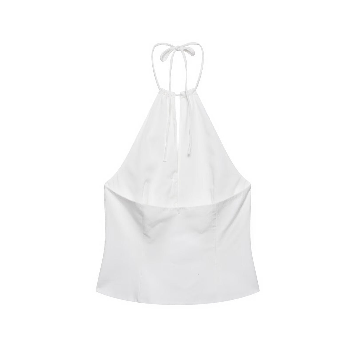 suit Women's 2 pieces buckle decoration hanging neck top+shorts
