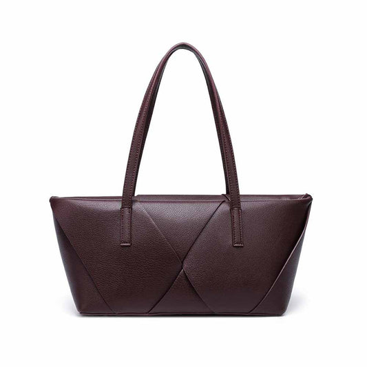 #229 Women's new stitching contrast shoulder bag large commuter handbag
