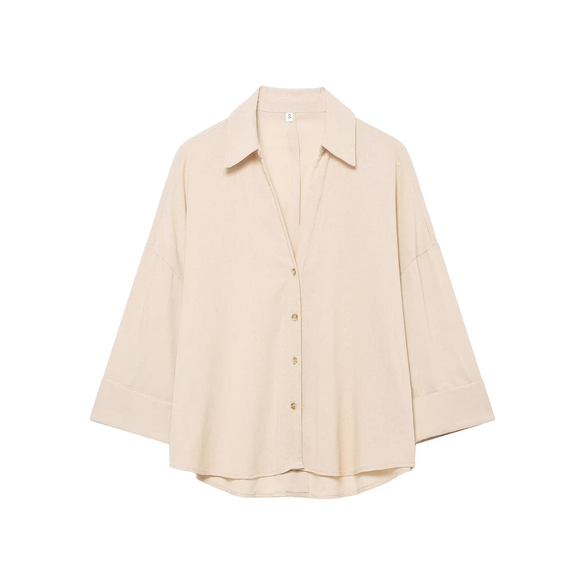 Women's casual lapel button up shirt